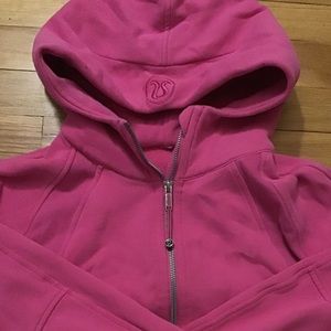 Lululemon sonic pink scuba hoodie full zip